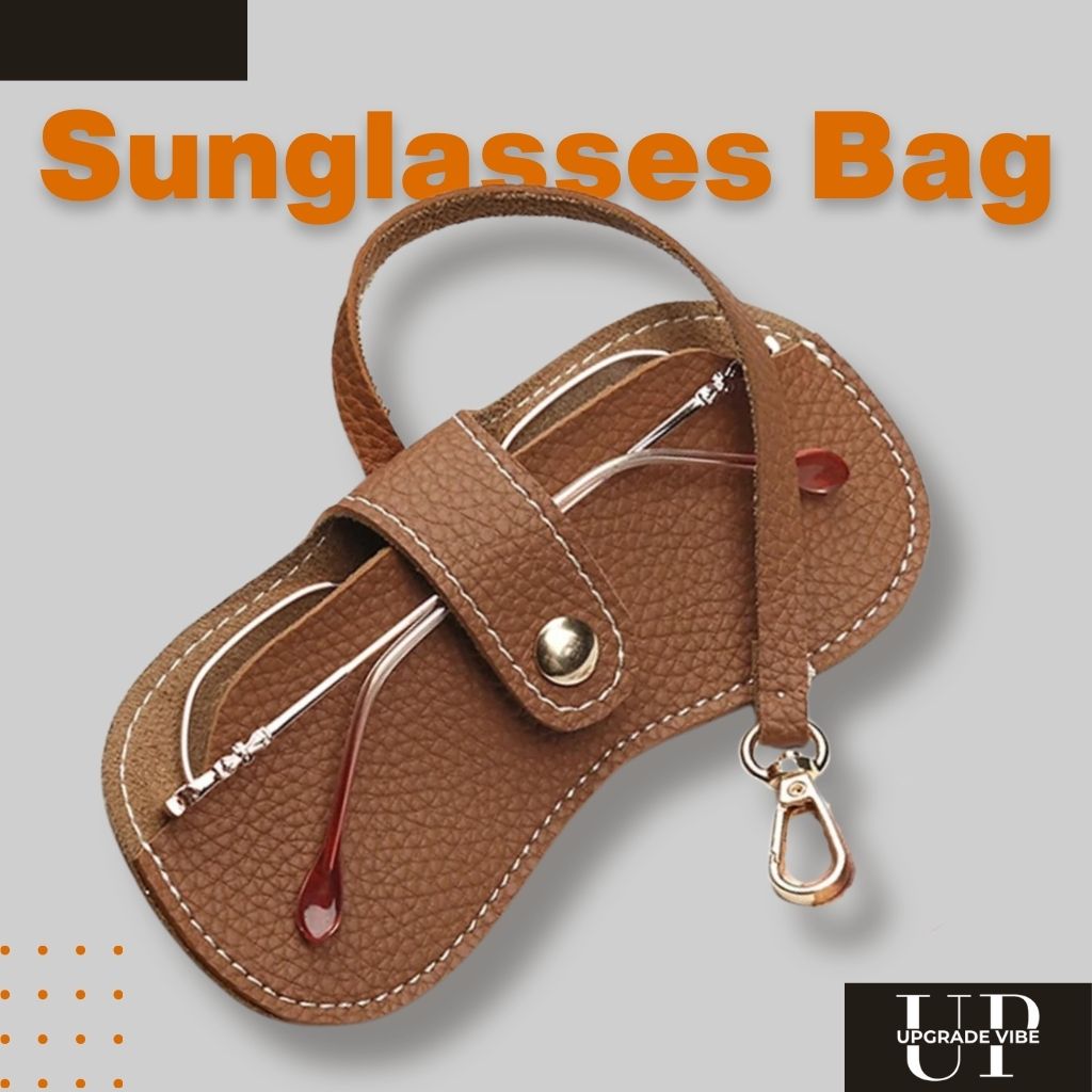 Soft Leather Sunglasses Bag