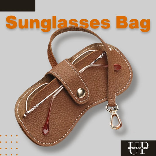 Soft Leather Sunglasses Bag