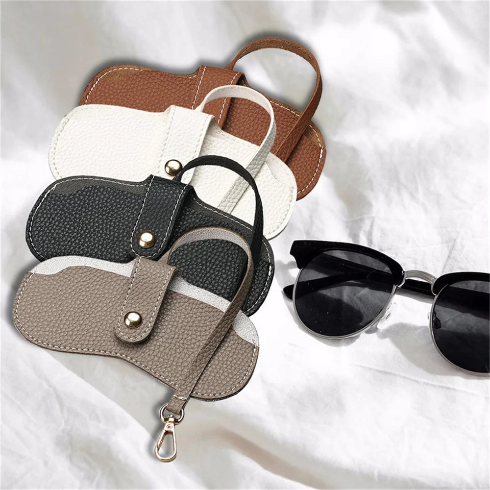 Soft Leather Sunglasses Bag