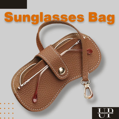 Soft Leather Sunglasses Bag